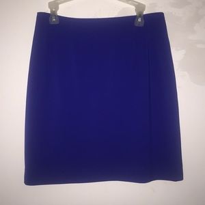 Blue mini business skirt